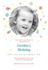 Balloon Drop - Birthday Invitation